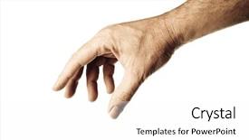  Presentation with all is well - Beautiful presentation design featuring well shaped male hand backdrop and a white colored foreground