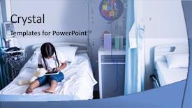  Presentation with using digital tablet - Beautiful slides featuring well soon - patient using digital tablet backdrop and a  colored foreground