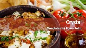  Presentation with well - Audience pleasing slides consisting of well spiced potato with sour backdrop and a tawny brown colored foreground