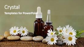  Presentation with culture and treatment - Cool new slide set with wellnes - spa treatment on mat backdrop and a  colored foreground