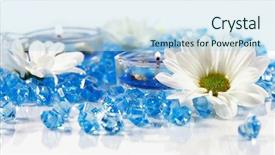  Presentation with aromatherapy - Cool new presentation with wellness and aromatherapy backdrop and a light blue colored foreground