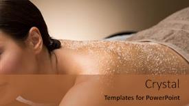  Presentation with relaxation - Presentation design having wellness-beauty-and-relaxation-concept background and a red colored foreground