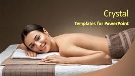  Presentation with spa concept - PPT layouts consisting of wellness-beauty-and-relaxation-concept background and a tawny brown colored foreground