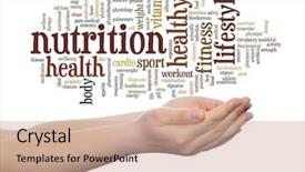  Presentation with abstract medical - Slides enhanced with wellness body energy medical fitness background and a  colored foreground