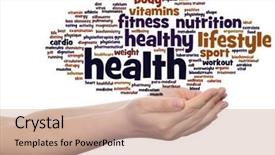  Presentation with abstract medical - PPT theme consisting of wellness body energy medical fitness background and a  colored foreground
