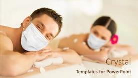  Presentation with medical spa - Slide deck having wellness-bodycare-and-health-concept background and a lemonade colored foreground