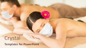  Presentation with medical spa - Cool new theme with wellness-bodycare-and-health-concept backdrop and a lemonade colored foreground