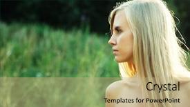  Presentation with lactation young woman breastfeeding - Beautiful PPT theme featuring wellness categories - beautiful young blond woman backdrop and a  colored foreground