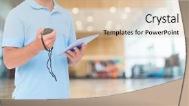  Presentation with coaching - Slide deck with wellness coaching - digital composite of coach torso background and a lemonade colored foreground