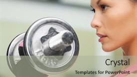  Presentation with crossfit fitness trx training exercises - Audience pleasing PPT layouts consisting of fried tiger prawns very tasty food on a plate backdrop and a gold colored foreground