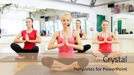  Presentation with crossfit fitness trx training exercises - Cool new PPT layouts with wellness coaching - fitness sport training gym backdrop and a  colored foreground