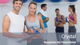  Presentation with coaching - Presentation theme enhanced with wellness coaching - portrait of a couple holding background and a  colored foreground