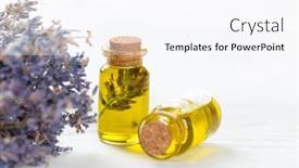  Presentation with lavender flowers - PPT theme with wellness-treatments-with-lavender-flowers background and a pink colored foreground