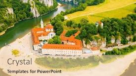  Presentation with bavaria - Slide deck with weltenburg-abbey-kloster-weltenburg background and a lemonade colored foreground