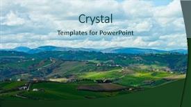  Presentation with green morning - Theme consisting of wermi - lovely green lush countryside background and a  colored foreground