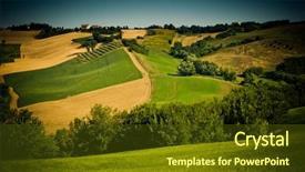  Presentation with green morning - Presentation featuring wermi - lovely green lush countryside background and a tawny brown colored foreground