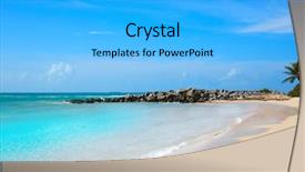  Presentation with florida beach - PPT layouts consisting of west beach fort zachary taylor background and a light gray colored foreground