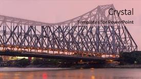  Presentation with bridge - Presentation theme having west bengal - howrah bridge - the historic background and a lemonade colored foreground