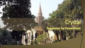  Presentation with church - Amazing presentation theme having west bengal - st john s church backdrop and a tawny brown colored foreground