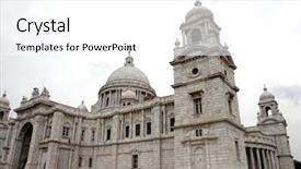  Presentation with memorial - PPT theme having west bengal - victoria memorial kolkata india background and a  colored foreground