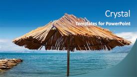  Presentation with west - Slides with west-coast-from-the-greek background and a teal colored foreground