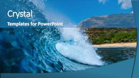  Presentation with tracks - Cool new PPT layouts with west coast of oahu backdrop and a teal colored foreground