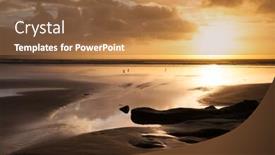  Presentation with environmental - PPT theme with west-coast-of-the-north background and a coral colored foreground