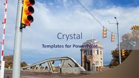  Presentation with avenue - Colorful slide set enhanced with truss - west jefferson avenue rouge river backdrop and a light blue colored foreground