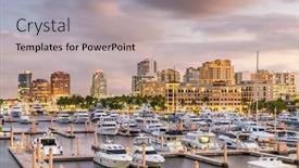  Presentation with florida beach - PPT layouts featuring west-palm-beach-florida-usa background and a light gray colored foreground