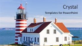  Presentation with maine - Theme having west quoddy head lighthouse maine background and a  colored foreground