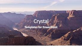  Presentation with grand canyon - Slide deck with west rim of grand canyon background and a gray colored foreground