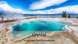  Presentation with happily married black couples - PPT theme enhanced with west thumb geyser basin yellowstone background and a coral colored foreground