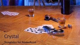  Presentation with eight - Presentation with old gun western - ace's and eight's the dead background and a red colored foreground