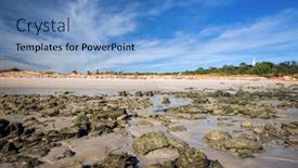  Presentation with coast line - Amazing PPT layouts having western-australia-coast-line backdrop and a teal colored foreground