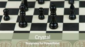  Presentation with siblings playing chess - PPT theme enhanced with western chess playing with chinese background and a mint green colored foreground