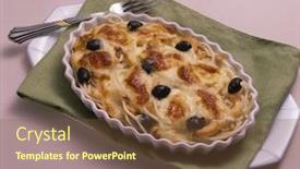  Presentation with western - Beautiful presentation theme featuring western food backdrop and a tawny brown colored foreground