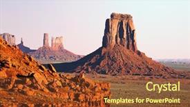  Presentation with usa soccer - Cool new PPT layouts with western landscape - monument valley utah usa backdrop and a tawny brown colored foreground