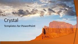  Presentation with bible usa - Beautiful PPT theme featuring western landscape - monument valley utah usa backdrop and a  colored foreground