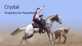  Presentation with western cowboy - Presentation theme featuring walnuts in ceramic bowl isolated on white background top view background and a coral colored foreground