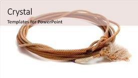  Presentation with country western - Theme consisting of western lasso on a white background and a lemonade colored foreground