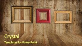  Presentation with country western - Cool new slides with western saloon floor and wall backdrop and a tawny brown colored foreground