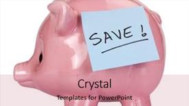  Presentation with stuck - Theme with western themed - adhesive note with word save background and a coral colored foreground