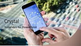  Presentation with vehicles - Colorful slide deck enhanced with western union - close-up of cropped hands holding backdrop and a light blue colored foreground