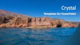  Presentation with fort - PPT layouts featuring western union - fort of sao joao baptista background and a teal colored foreground