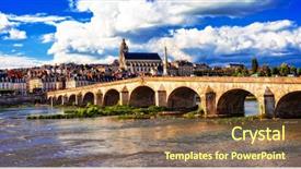  Presentation with beautiful places vietnam - Beautiful PPT layouts featuring western union - landmarks and beautiful places backdrop and a tawny brown colored foreground