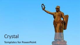  Presentation with reconciliation - Audience pleasing slides consisting of western union - monument and buildings backdrop and a arctic colored foreground