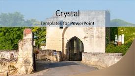  Presentation with cake grain and saint - PPT layouts featuring western union - saint-emilion bordeaux francie background and a light blue colored foreground