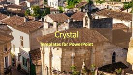  Presentation with saint - Presentation design with western union - saint-emilion bordeaux francie background and a tawny brown colored foreground