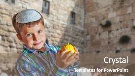  Presentation with jewish western wall - Cool new PPT theme with western wall of the temple backdrop and a violet colored foreground