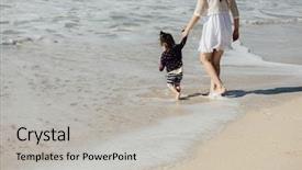  Presentation with mom - PPT layouts with western women walking background and a light gray colored foreground